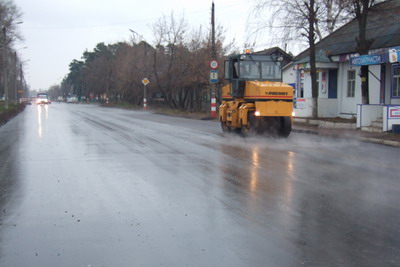 11:00 В городе Шумерле продолжается строительство дорог